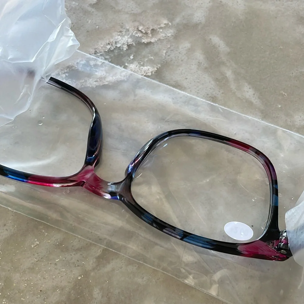 NEW 2.00 readers blue light lens multicolor pop of color soft bridge glasses